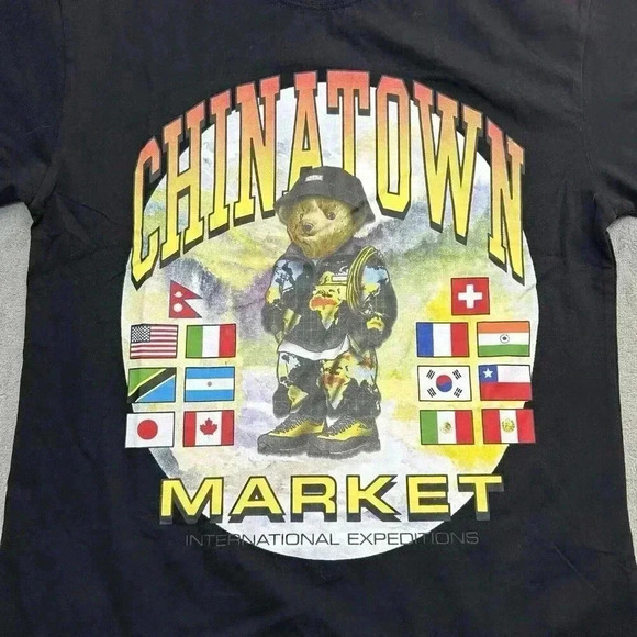 Chinatown Market Shirt Mens Medium International Expedition Bear Flag Streetwear - Picture 6 of 9